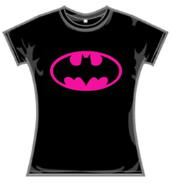Batman Tshirt - Block Pink Logo