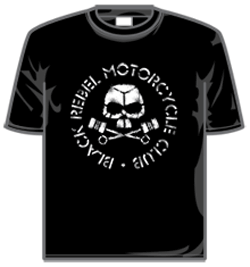 Black Rebel Motorcycle Club Tshirt - White Logo