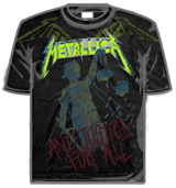 Metallica Tshirt - Justice Faded Jumbo