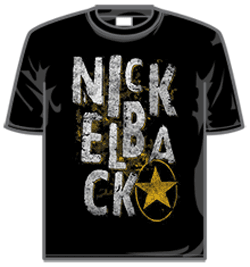 Nickelback Tshirt - Logo Star