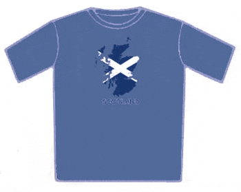 Scottish T-shirt - Map Flag