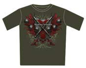 Breaking Benjamin Tshirt - Red Leaf Crest