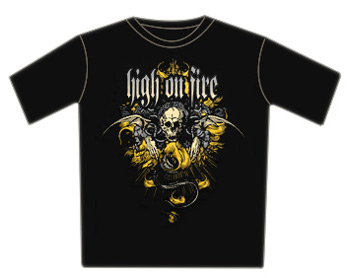 High On Fire TShirt - Crest