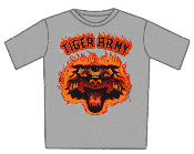 Tiger Army Tshirt - Flaming Tiger