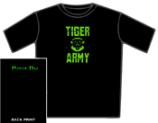 Tiger Army T Shirt - Bat & Psycho Logo