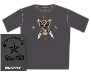 Vince Neil Ink Tshirt - Skull Swirl