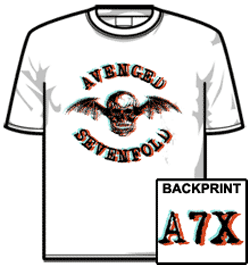 Avenged Sevenfold Tshirt - 3d
