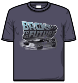 Back To The Future Tshirt - Blue Logo