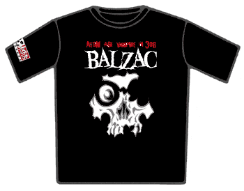Balzac T Shirt - Skull Close Up