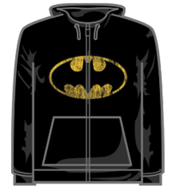 Batman Hoodie - Distressed Shield