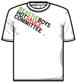 Beastie Boys Tshirt - Shoulder Text