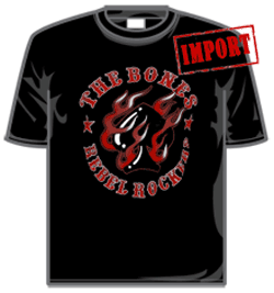 The Bones Tshirt - Rebel Rocker (black)