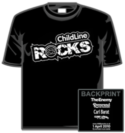 Childline Rocks Tshirt - Childline Rocks 2010
