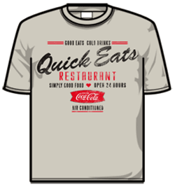 Coca Cola Tshirt - Sand Quick Eats