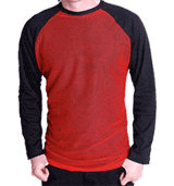 Darkside Tshirt - Black Raglan W Red Mesh