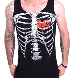 Darkside Vest - Red Ribs
