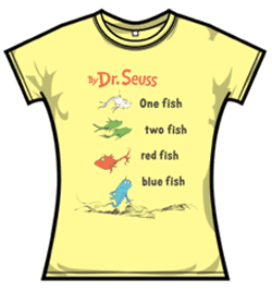 Dr Seuss Tshirt - Fishes