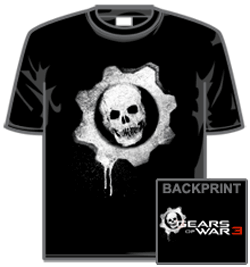 Gears Of War Tshirt - Dripping Wheel
