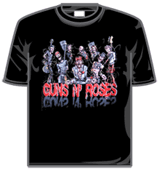 Guns N Roses Tshirt - Cartoon 2011