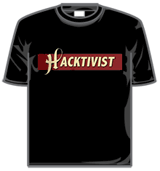 Hacktivist Tshirt - Logo White