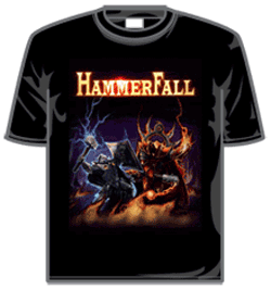 Hammerfall Tshirt - Crimson Thunder