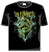 In Flames Tshirt - Glowing Jester Mint