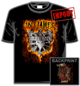 In Flames Tshirt - Shield Flames