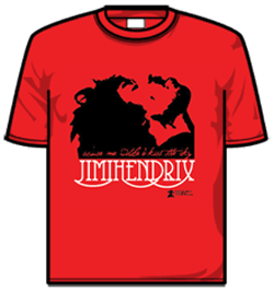 Jimi Hendrix Tshirt - Kiss The Sky