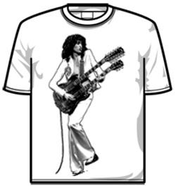 Led Zep Tshirt - Jimmy Page - Urban Image