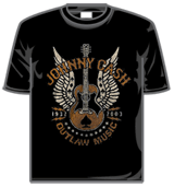 Johnny Cash Tshirt - Outlaw Wings