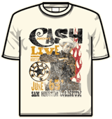 Johnny Cash Tshirt - Sam Houston