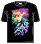 Justin Bieber Tshirt - Painted 2010