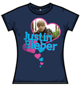 Justin Bieber Tshirt - Photo Heart