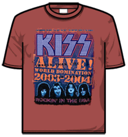 Kiss Tshirt - Aliverockingintheusa