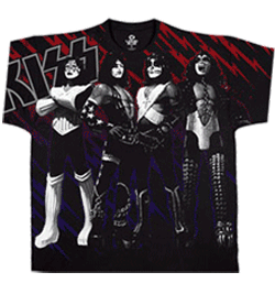 Kiss Tshirt - Heavens On Fire