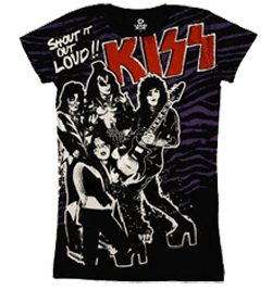 Kiss Tshirt - Shout It Out Loud