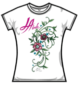 La Ink Tshirt - Pink Flowers