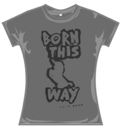 Lady Gaga Tshirt - Born This Way Grey