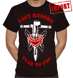 Last Resort Tshirt - Fear No Foe (black)