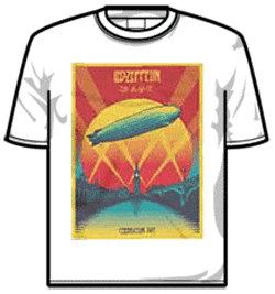 Led Zeppelin Tshirt - Celebration Day Wht