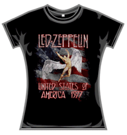 Led Zeppelin Tshirt - Stars N Stripes Usa '77