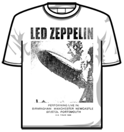Led Zeppelin Tshirt - Uk Tour '69