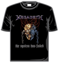 Megadeth Tshirt - System Has Failed