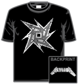 Metallica Tshirt - Grey Ninja Star