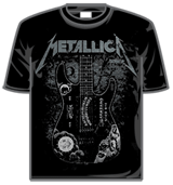 Metallica Tshirt - Kirk Ouijaboard Guitar