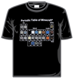 Minecraft Tshirt - Periodic Table