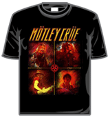 Motley Crue Tshirt - Live Collage Logo