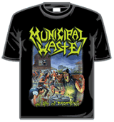 Municipal Waste Tshirt - Art Of Partying Blk