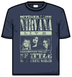 Nirvana Tshirt - Live Seattle