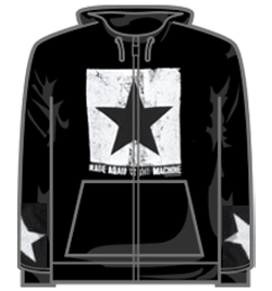 Rage Against The Machine Hoodie - Square Star Zip